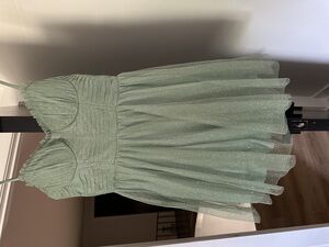 green camille la vie short homecoming dress